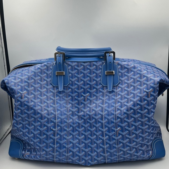 Goyard Bowling 45 bag Ski Blue Pre-owned - Picture 1 of 16